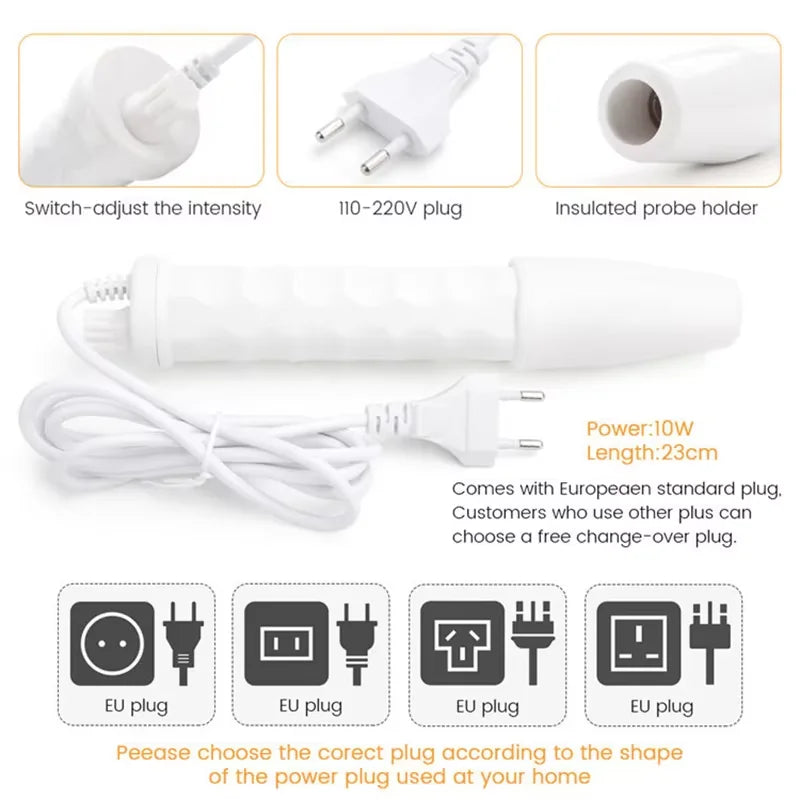 High-Frequency Facial Wand 4-in-1 – Acne, Ageing, Scalp