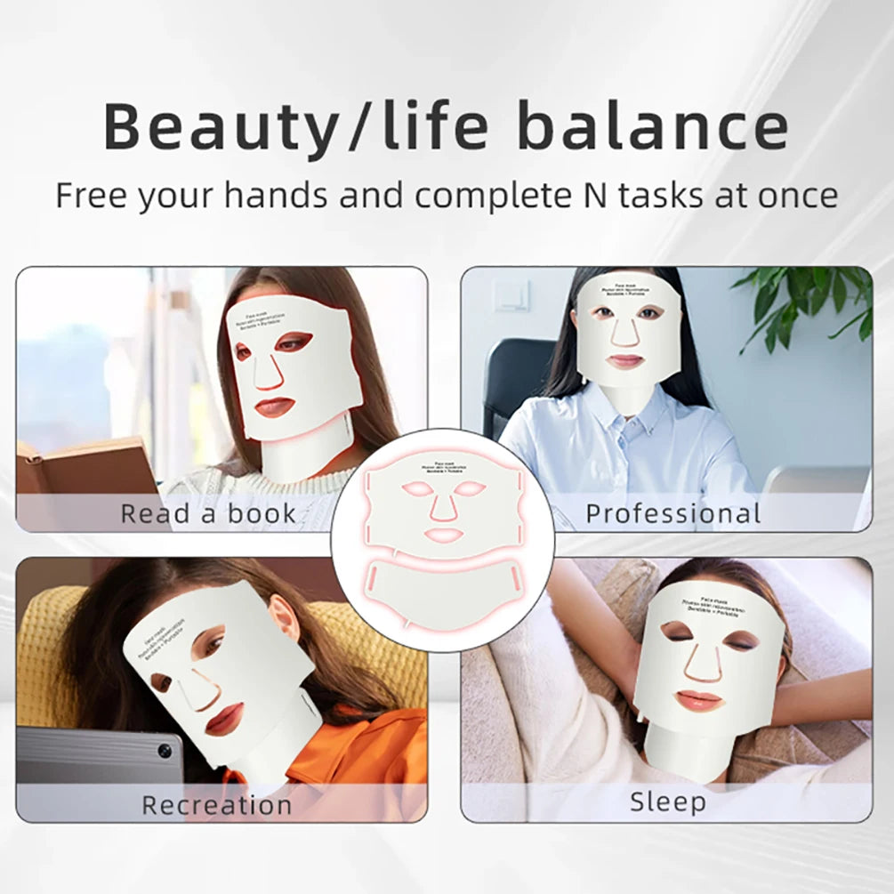 AeroGlow 7-Color LED Face & Neck Treatment System