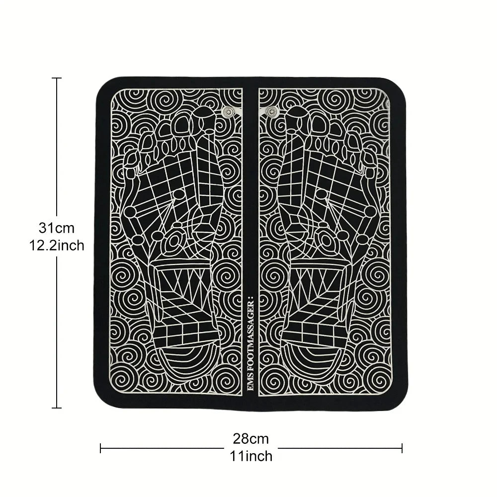 EMS Foot Massagers for Pain and Circulation, Electric Foot Massager Mat, Muscle Relaxation and Pain Relief