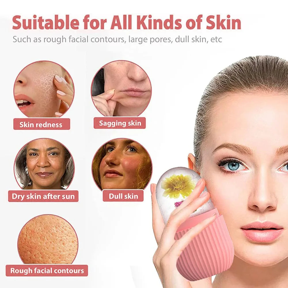 CryoSculpt Ice Roller & Natural Gua Sha Set