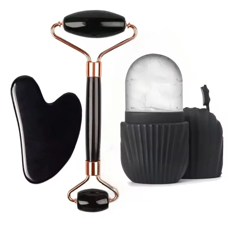 CryoSculpt Ice Roller & Natural Gua Sha Set